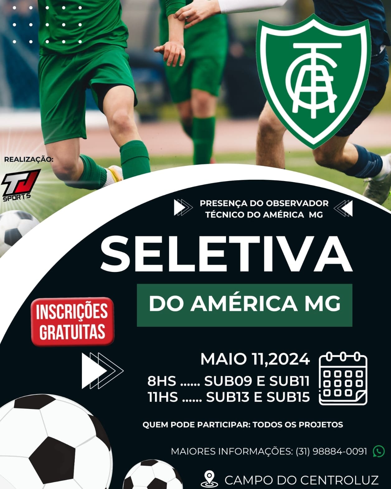 Lafaiete sedia seletiva América Mineiro