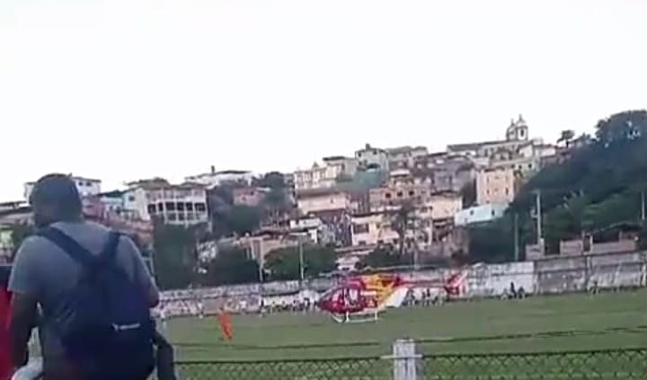Criança de 4 anos cai 2º andar e levada de helicóptero ao João XXIII