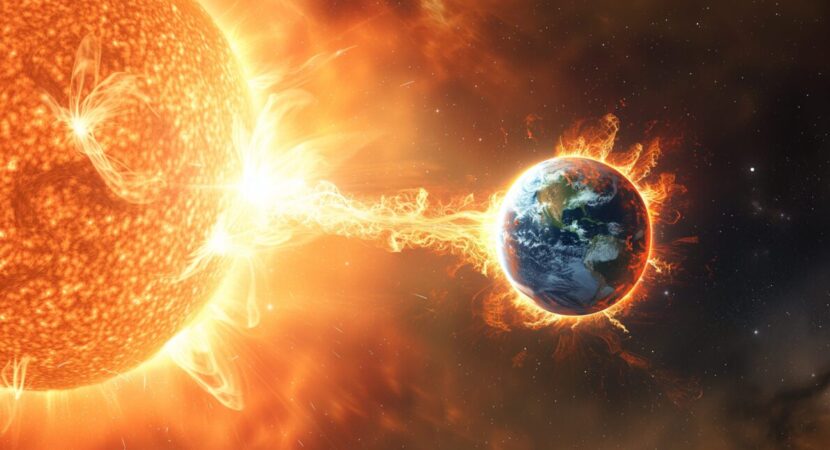 Uma supertempestade solar de magnitude sem precedentes desponta no cosmos, estendendo-se por uma vastidão de 200 mil quilômetros de extremidade a extremidade.