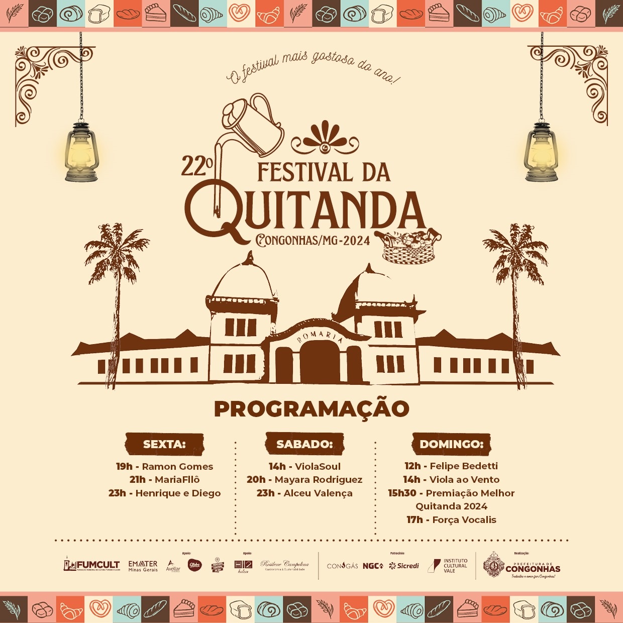 Começa hoje o maior festival de quintandas do Brasil e tem show de graça de Alceu Valença. Agende-se