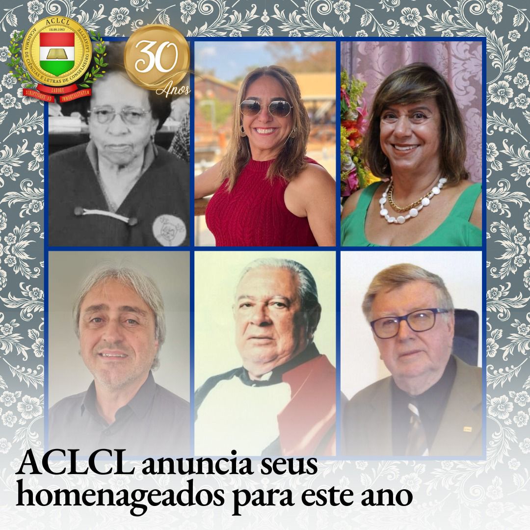 Homenageados recebem reconhecimento da Academia de Ciências e Letras de Conselheiro Lafayette