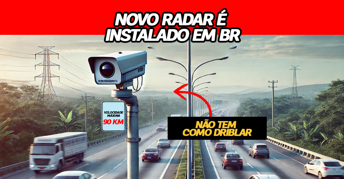 Não adianta mais frear antes! Novo radar imperdoável é instalado em rodovia (BR)! Ele mede a velocidade média, complicando a vida dos motoristas que freiam antes do monitoramento